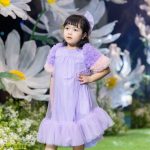 Đầm công chúa nơ bồng FW23 (2)